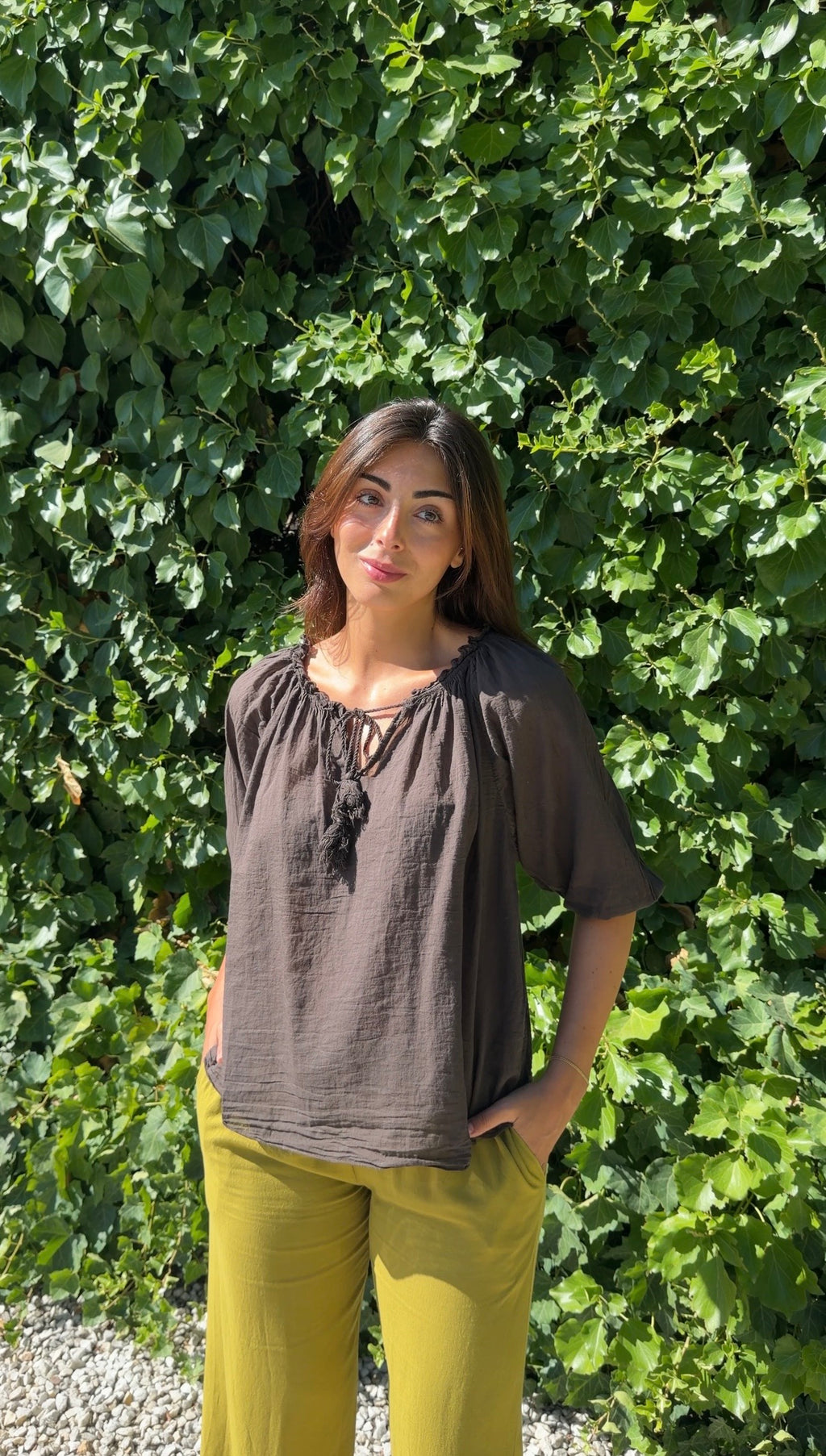 Blusa boho choco