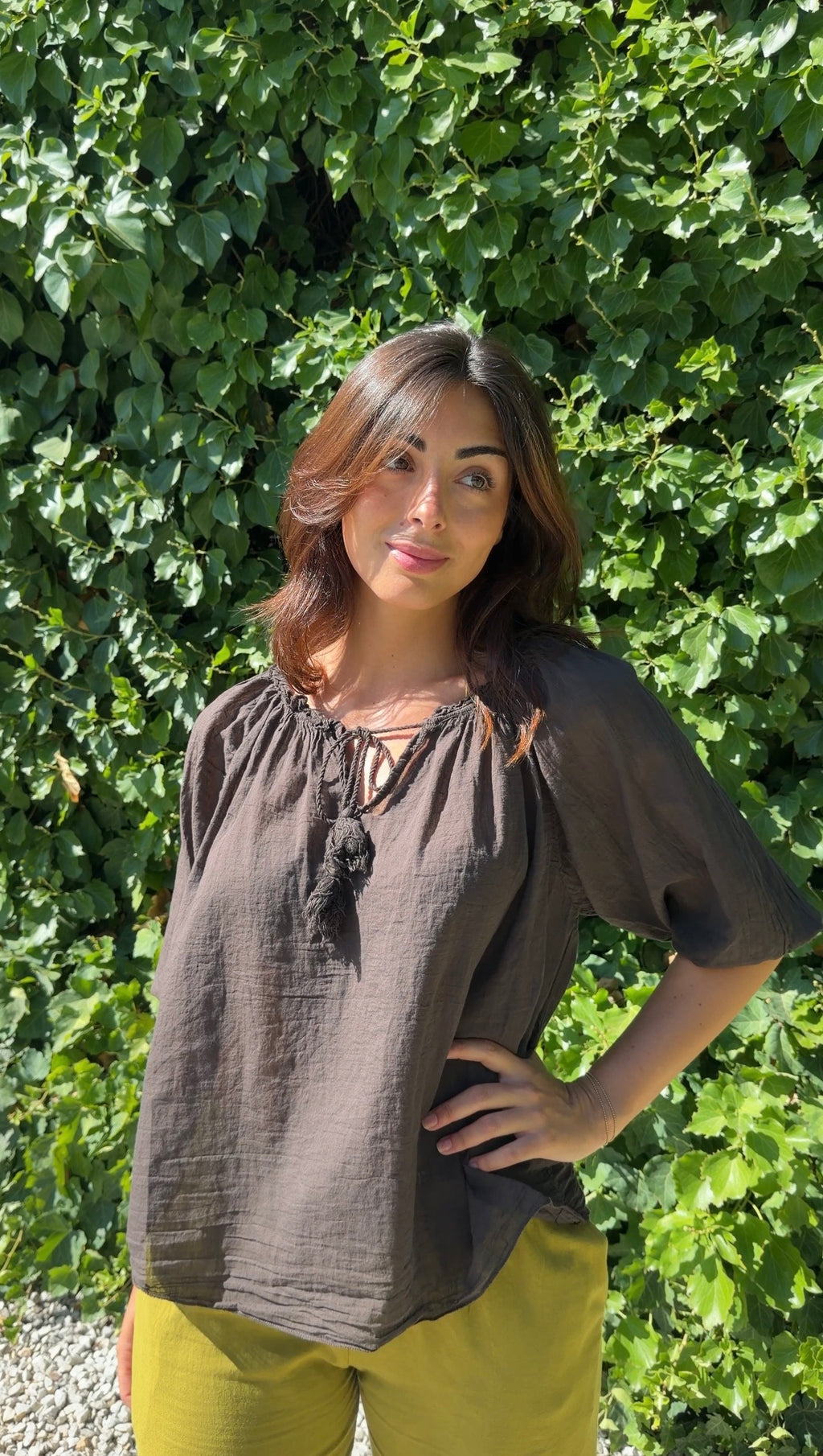 Blusa boho choco