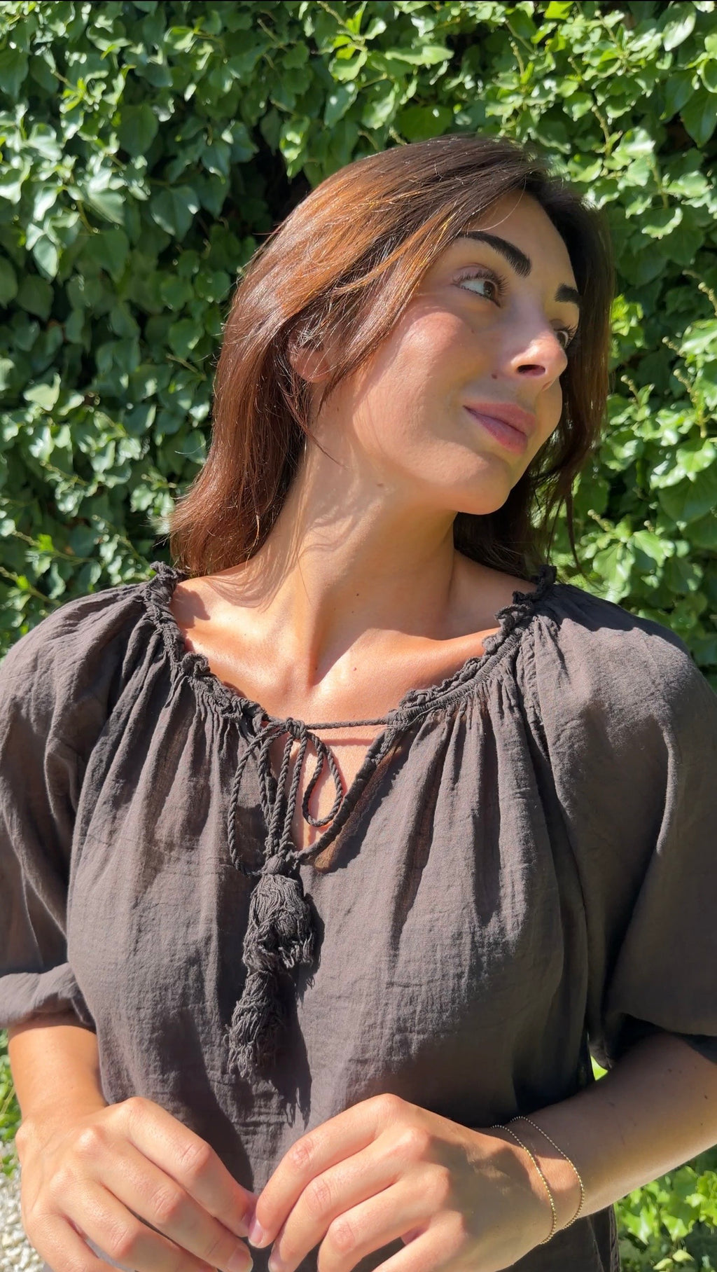 Blusa boho choco