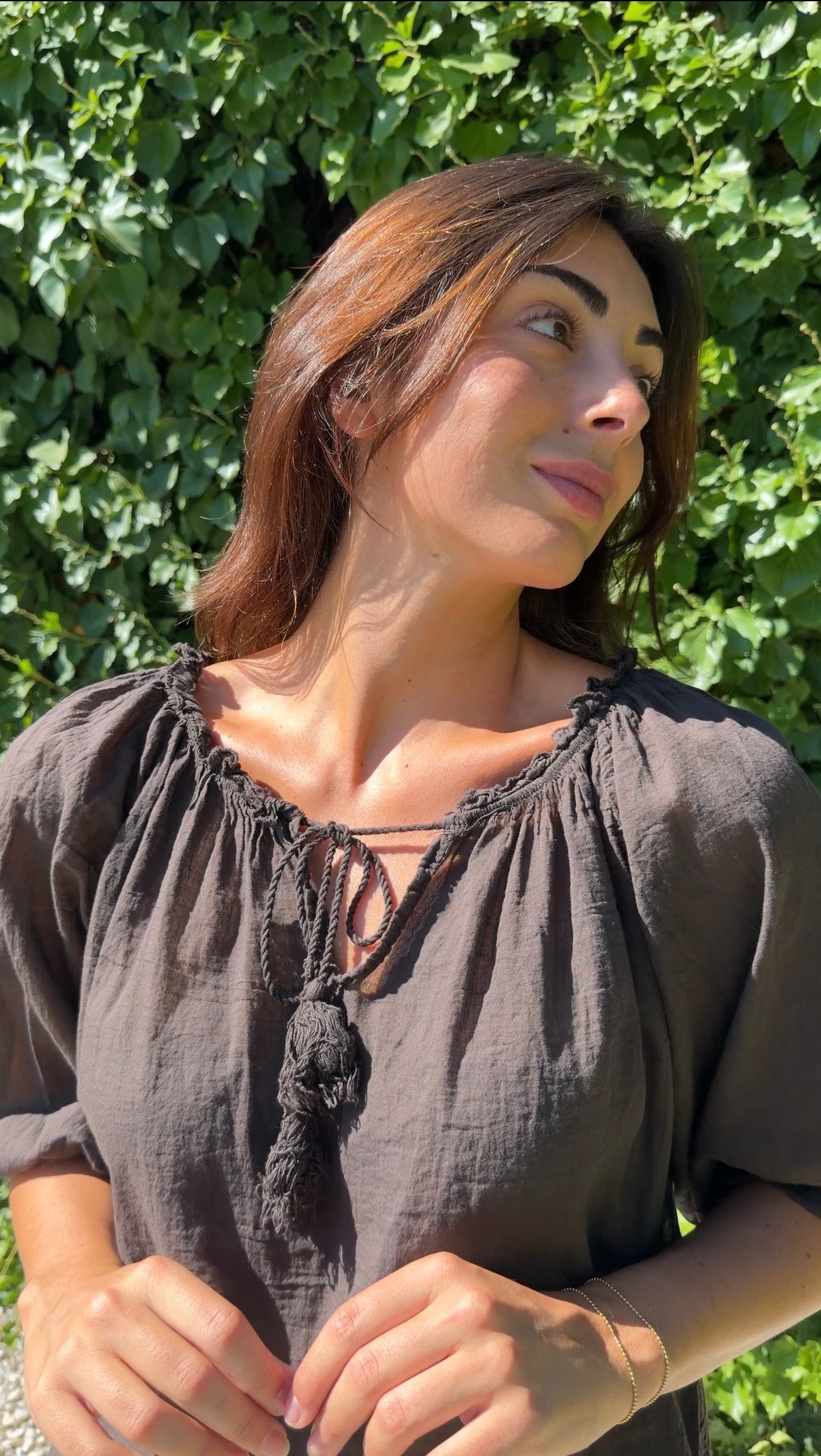 Blusa boho choco