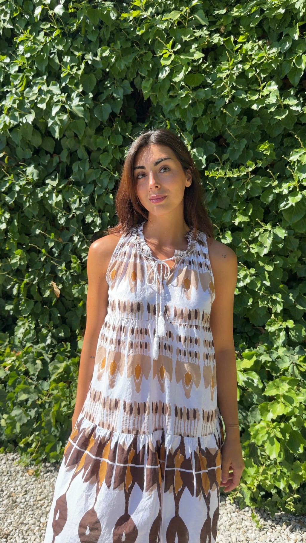 Vestido algodón estampado