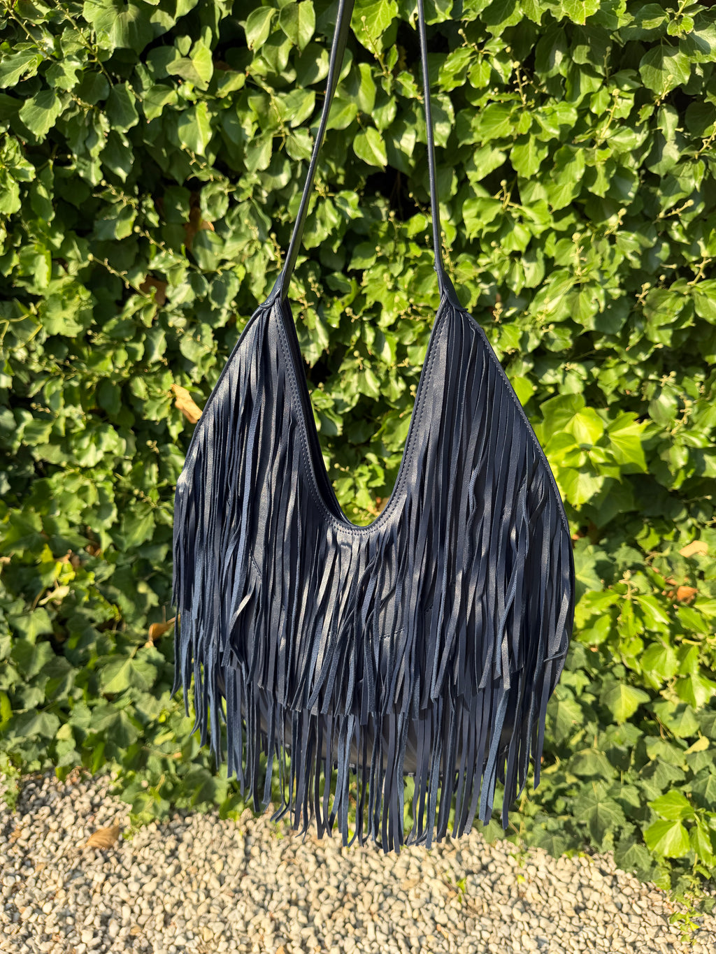 Bolso flecos marino