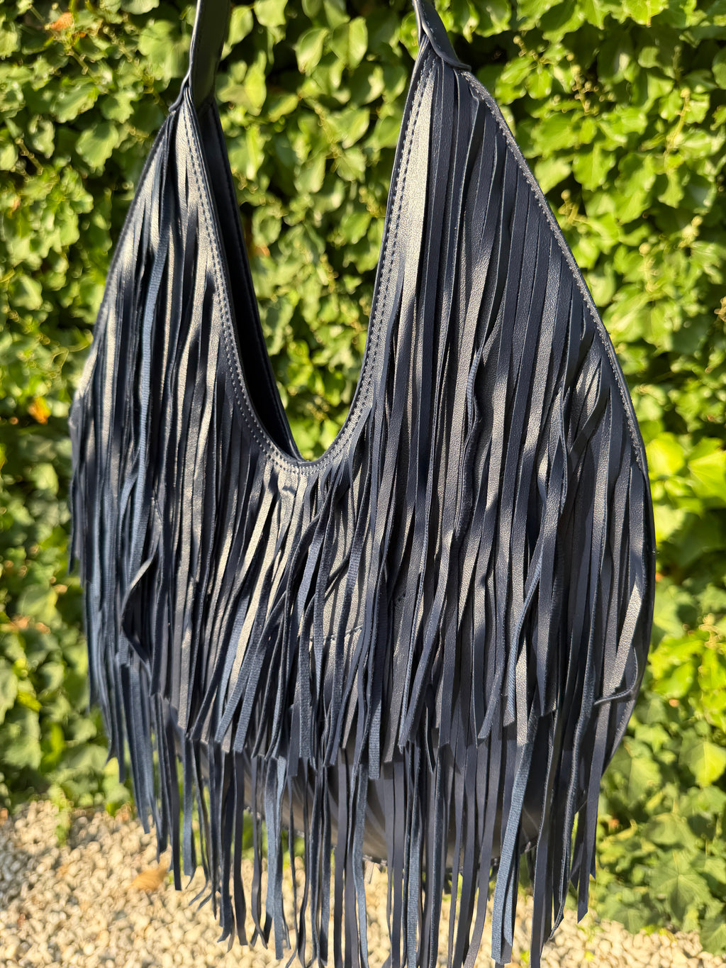Bolso flecos marino