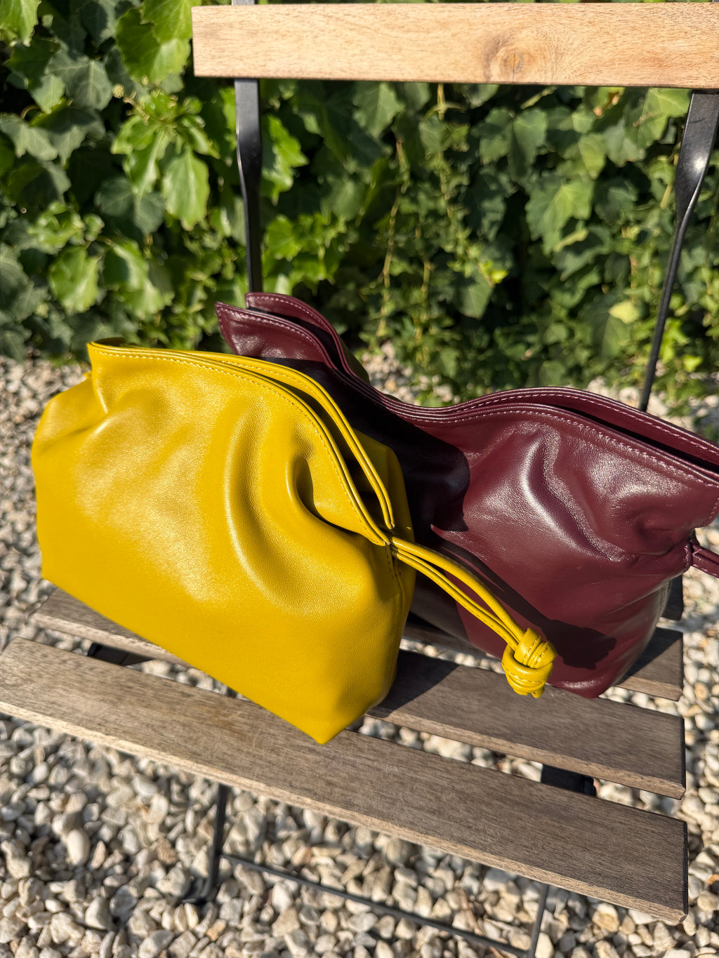 Bolso clutch piel
