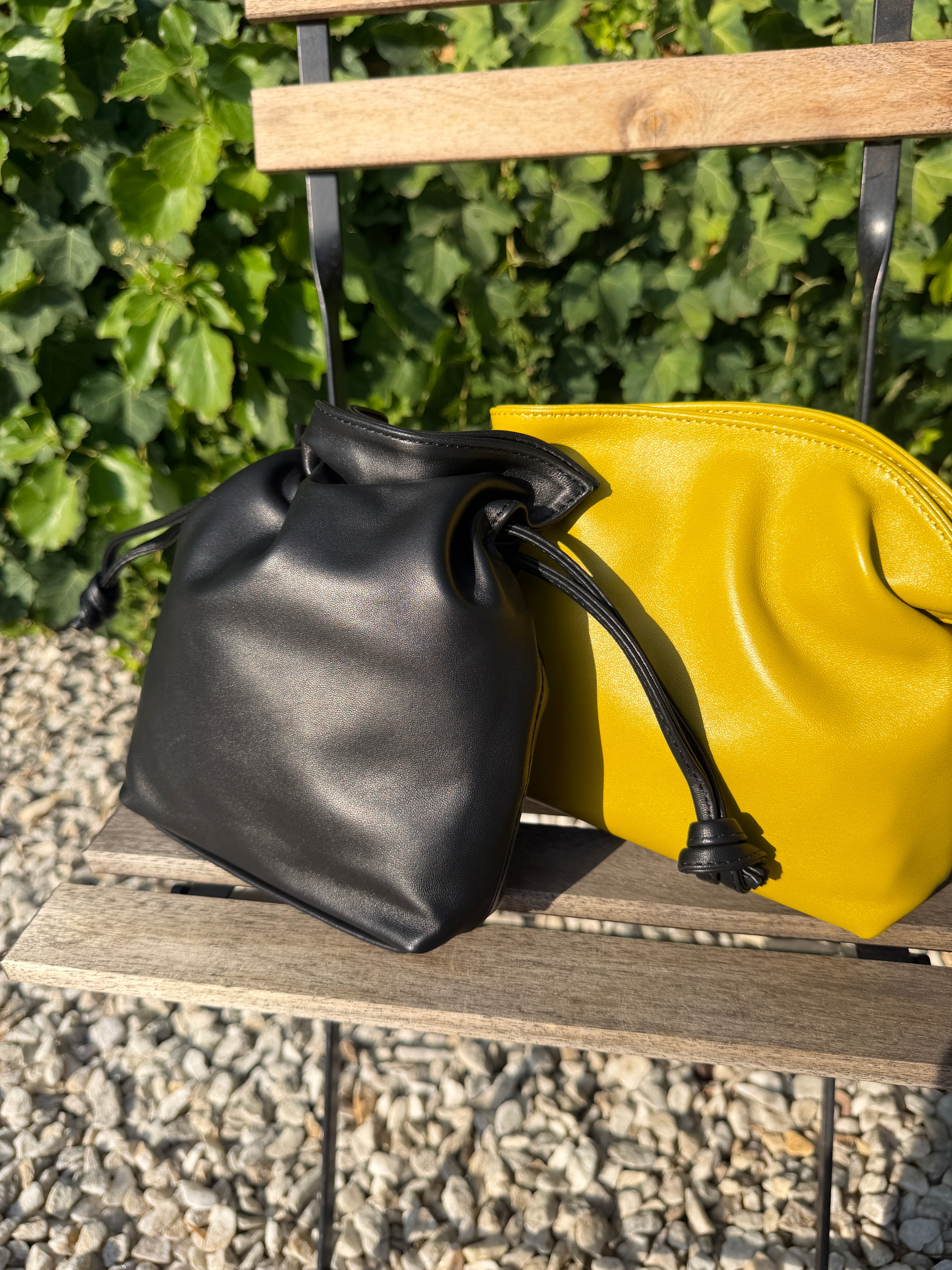 Bolso clutch mini piel