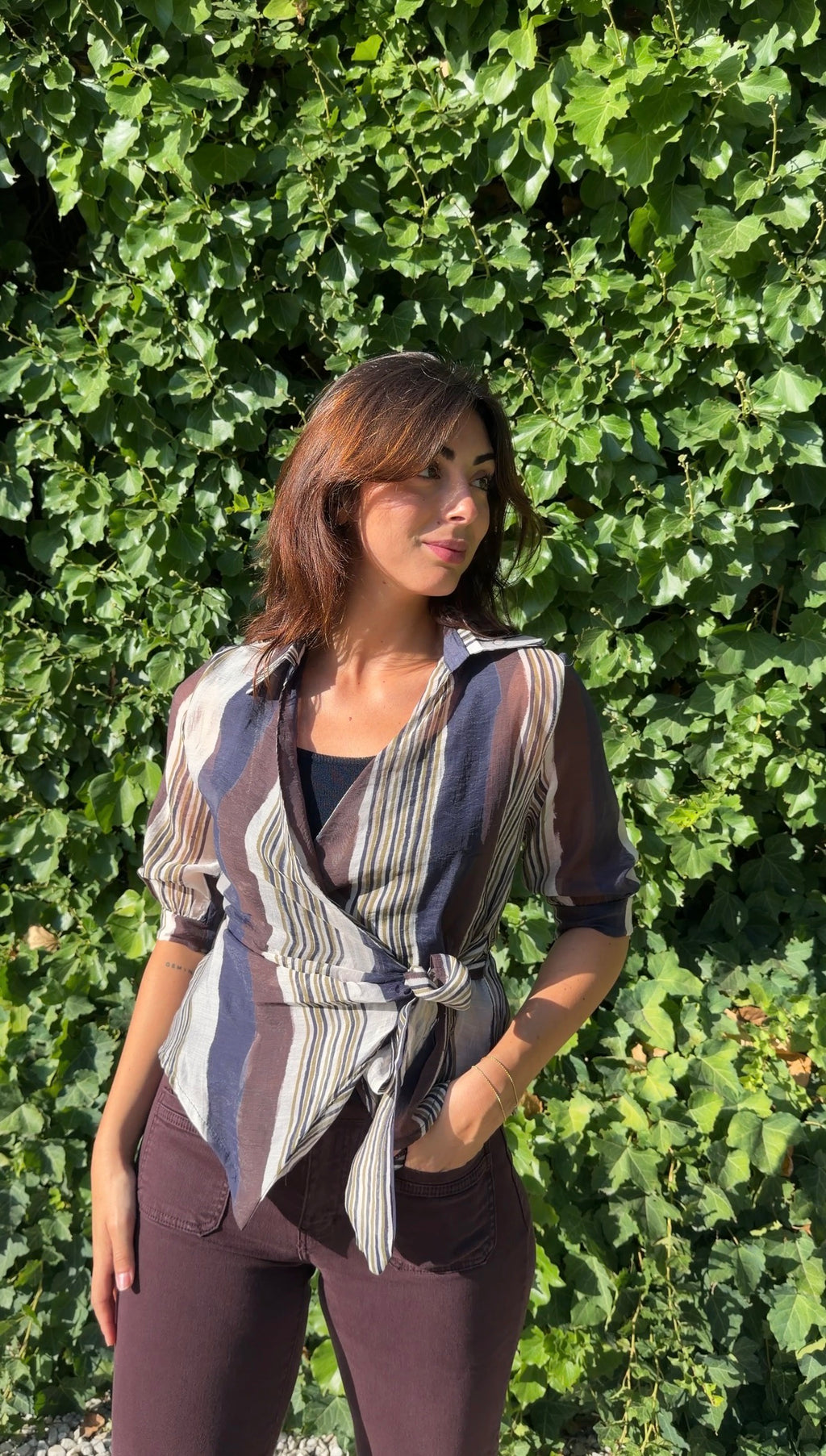 Blusa de rayas