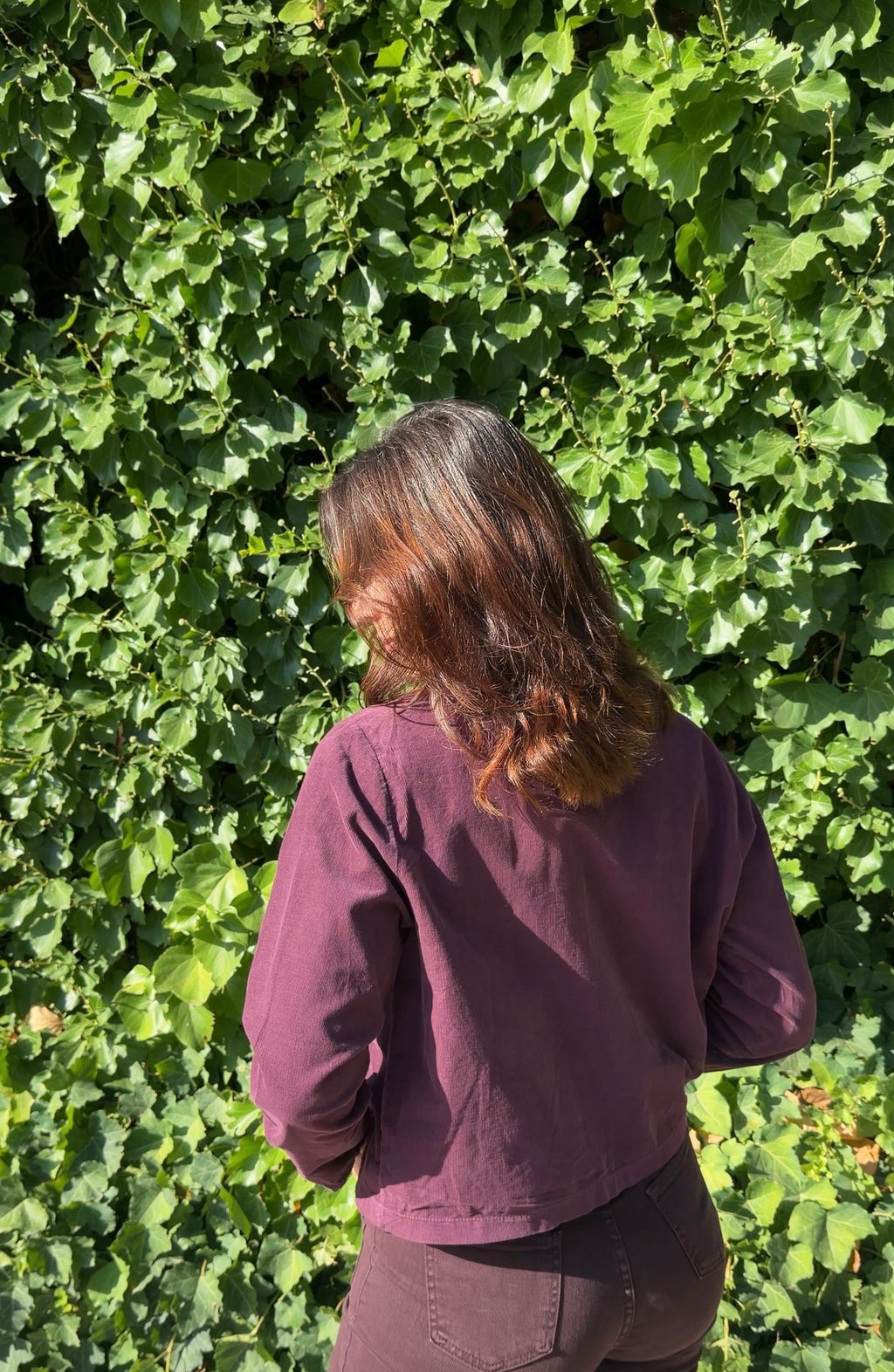Chaqueta marinera berenjena
