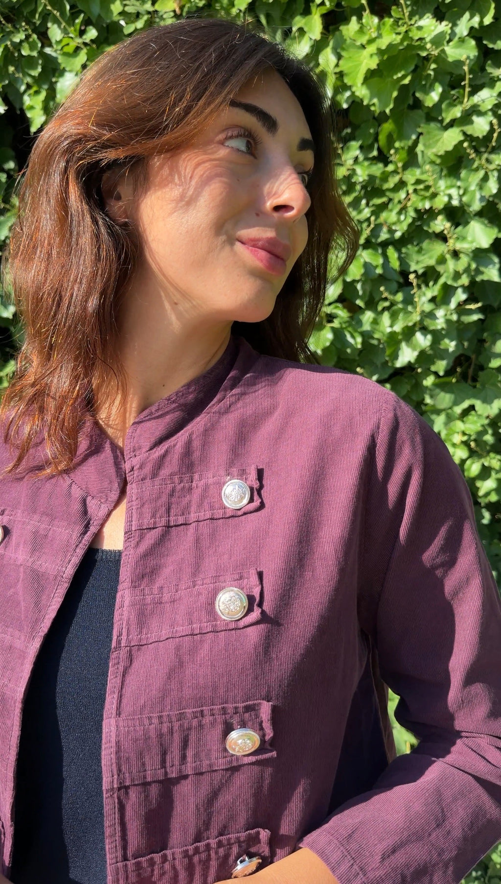 Chaqueta marinera berenjena