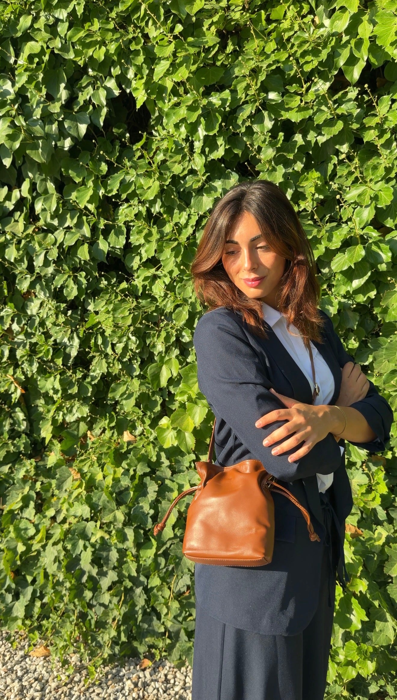 Bolso clutch mini piel