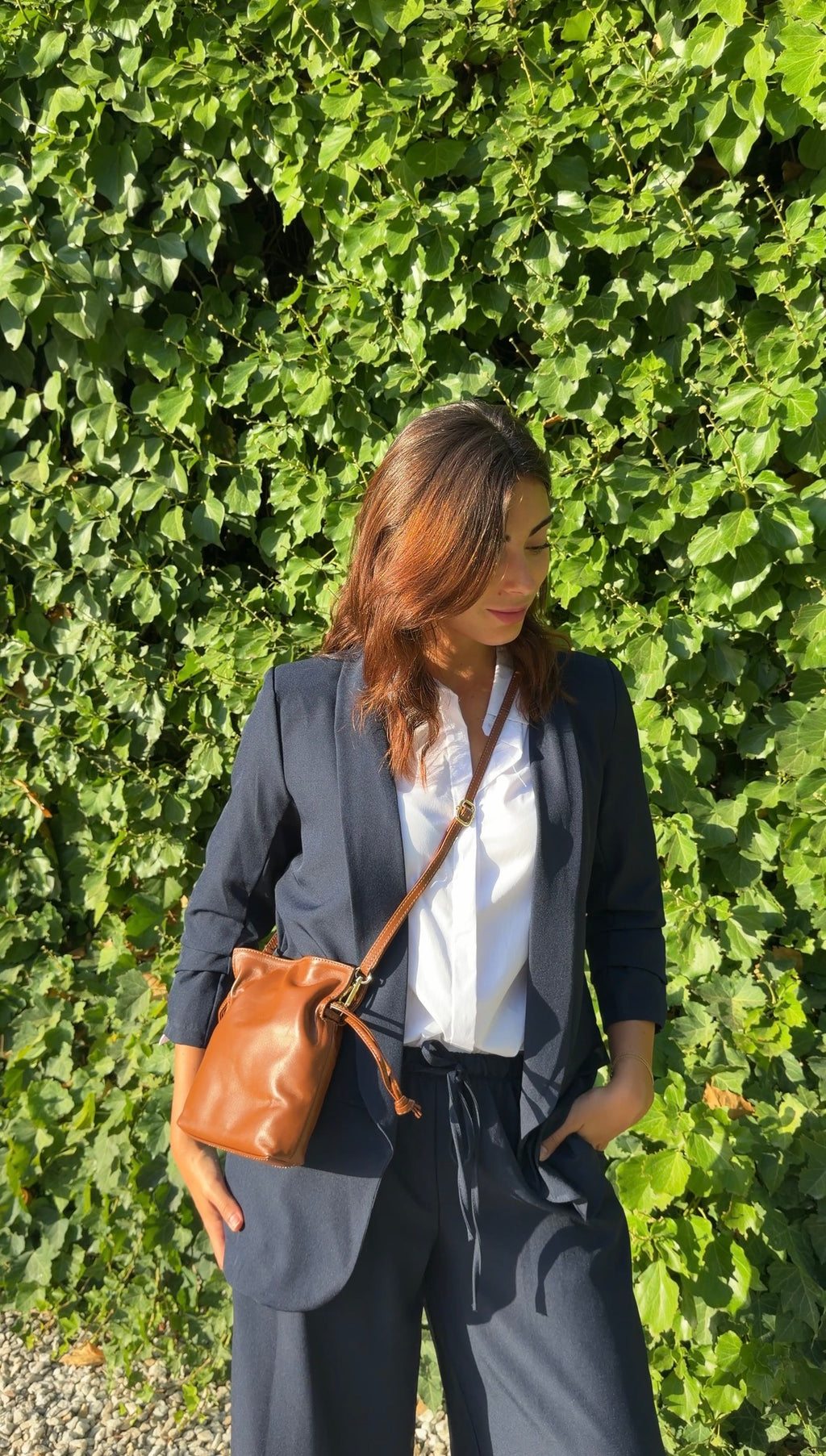 Bolso clutch mini piel