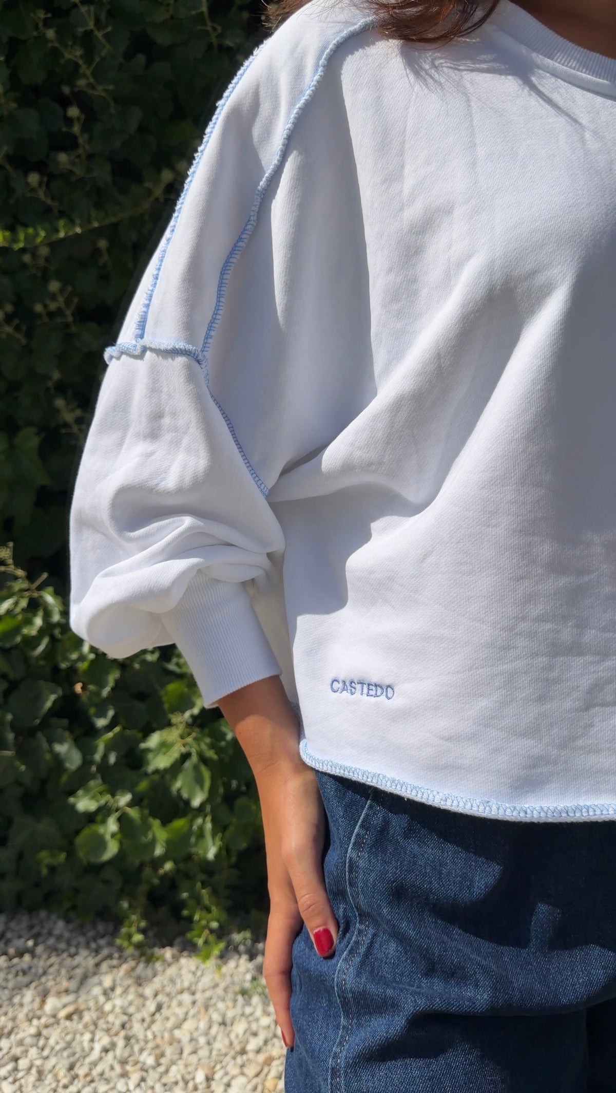 Sudadera blanca
