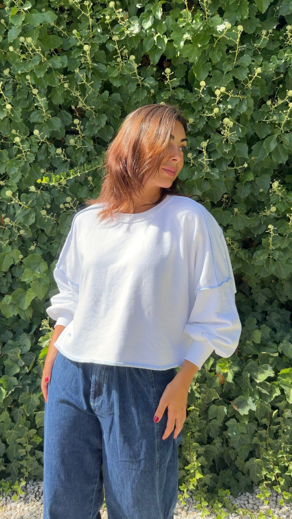 Sudadera blanca