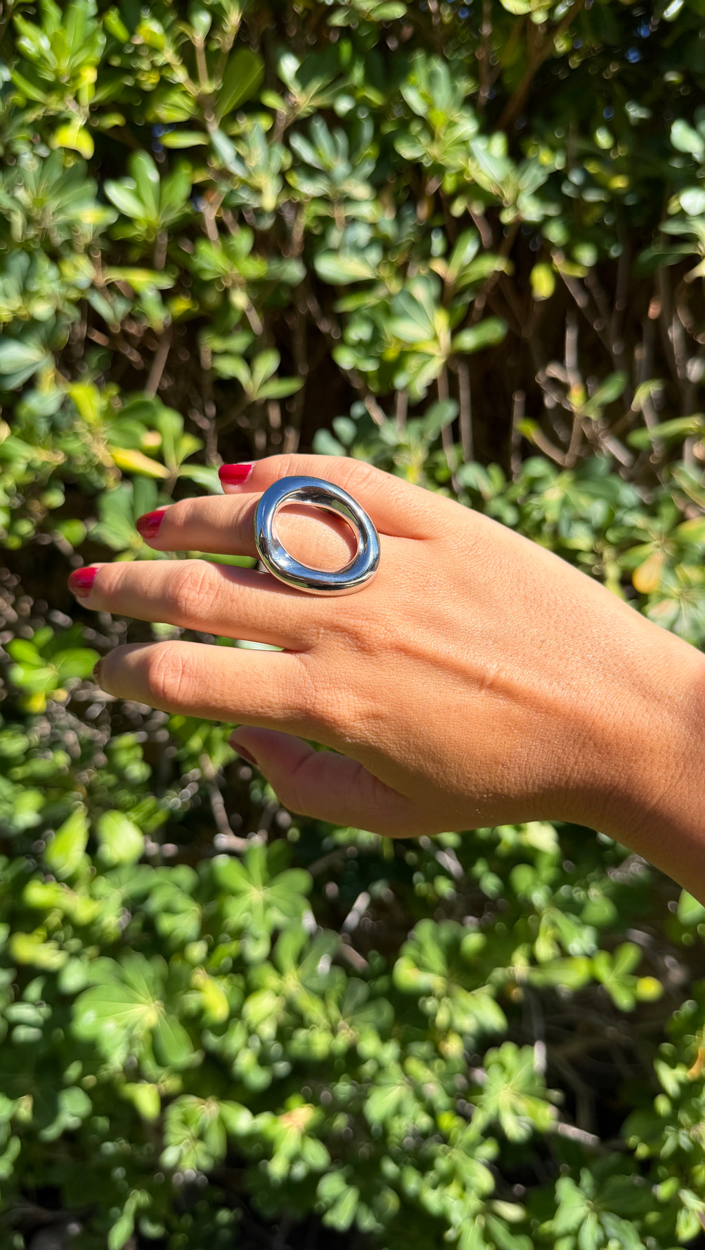 Anillo anilla irregular