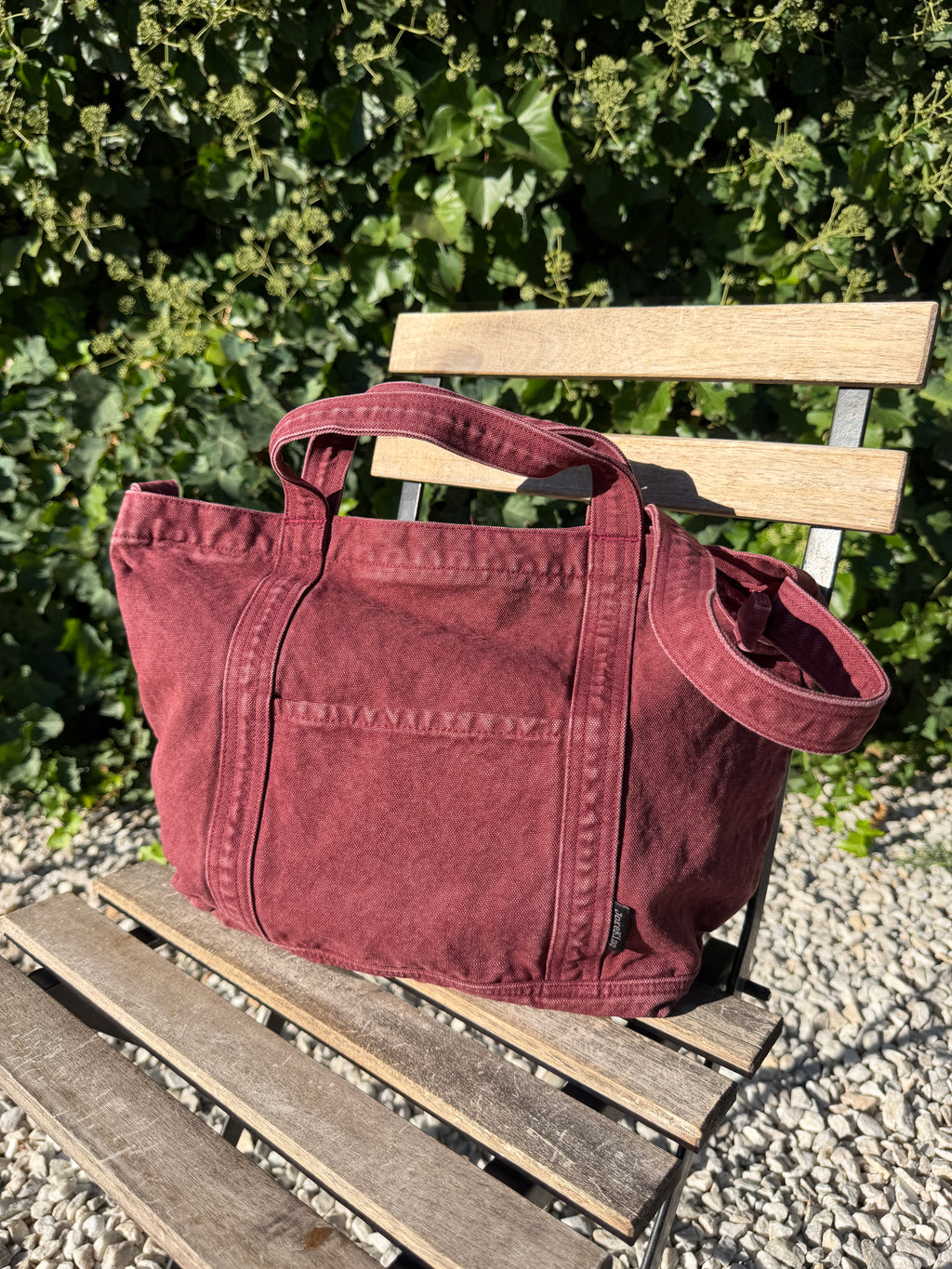 Bolso vaquero granate