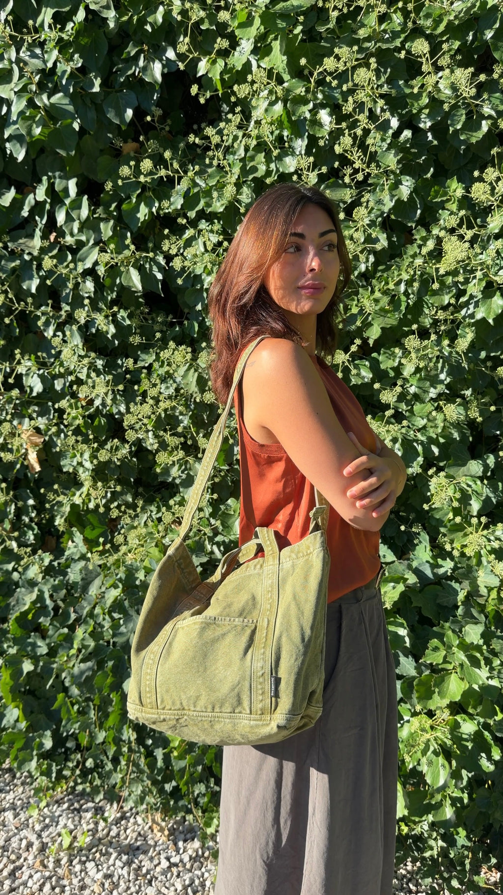 Bolso vaquero kaki