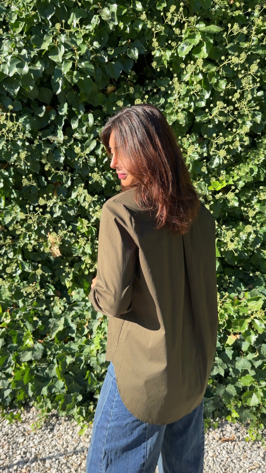 Camisa básica verde
