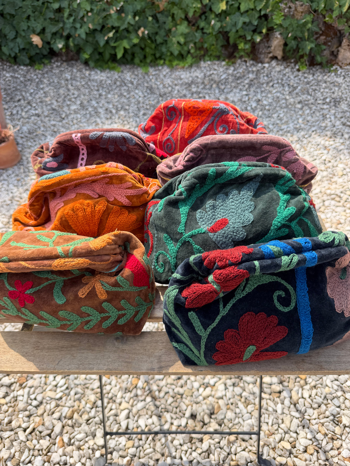 Bolso clutch terciopelo