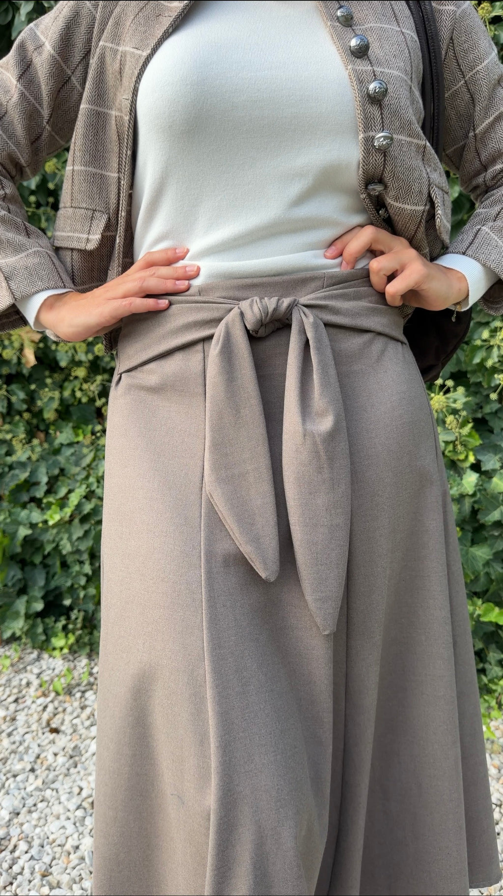 Falda midi topo