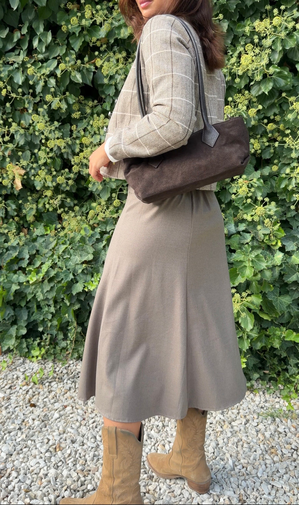 Falda midi topo