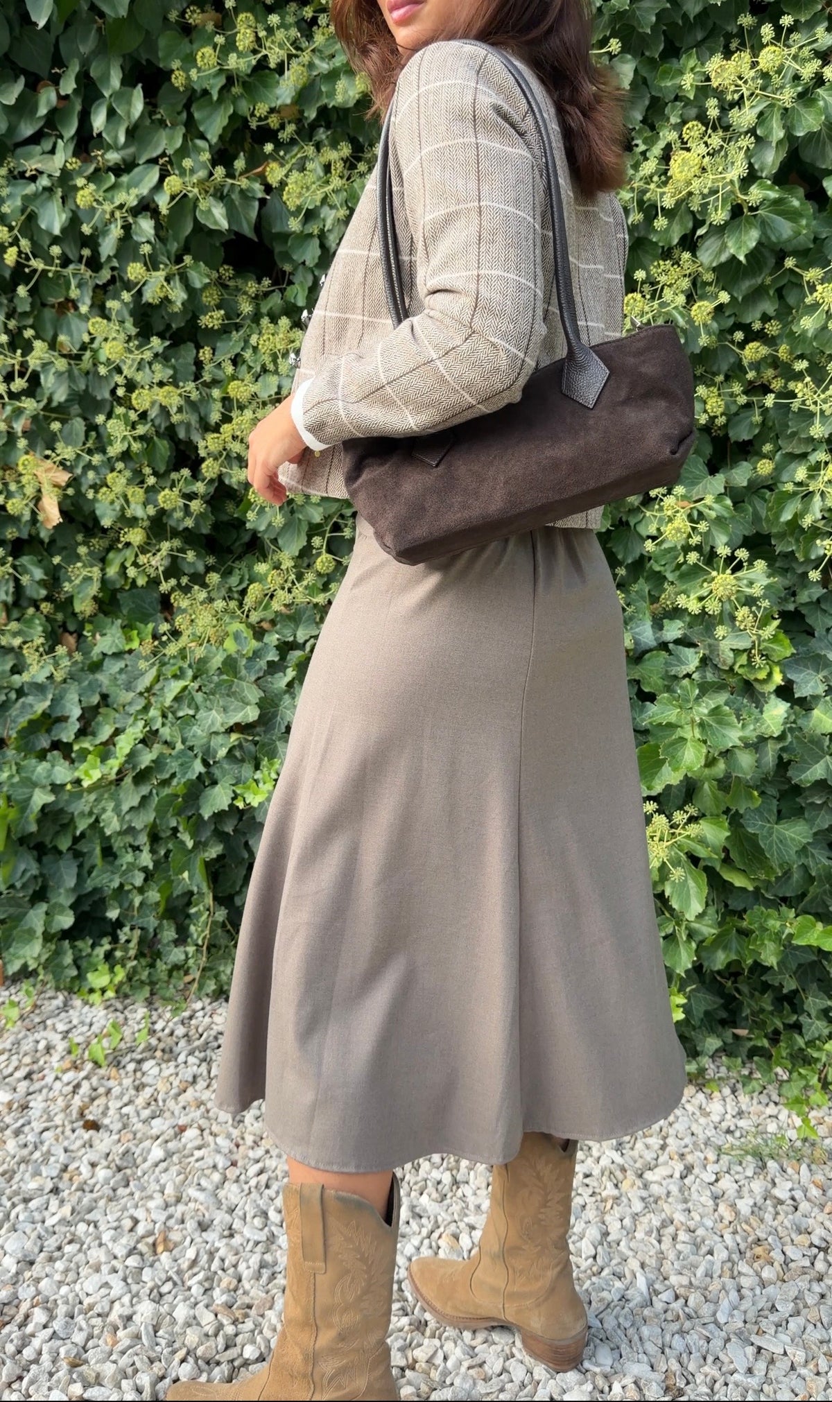 Falda midi topo