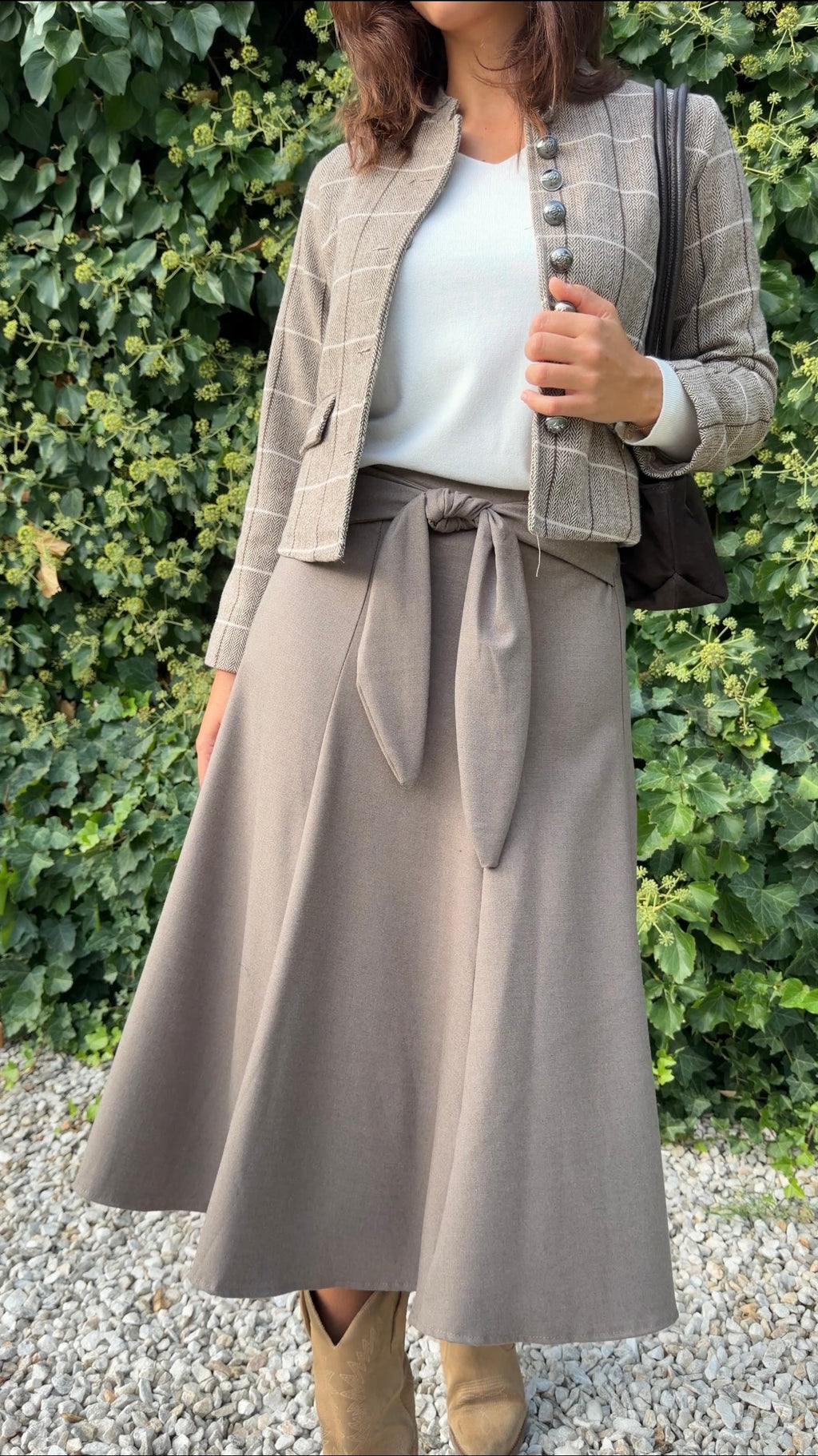 Falda midi topo