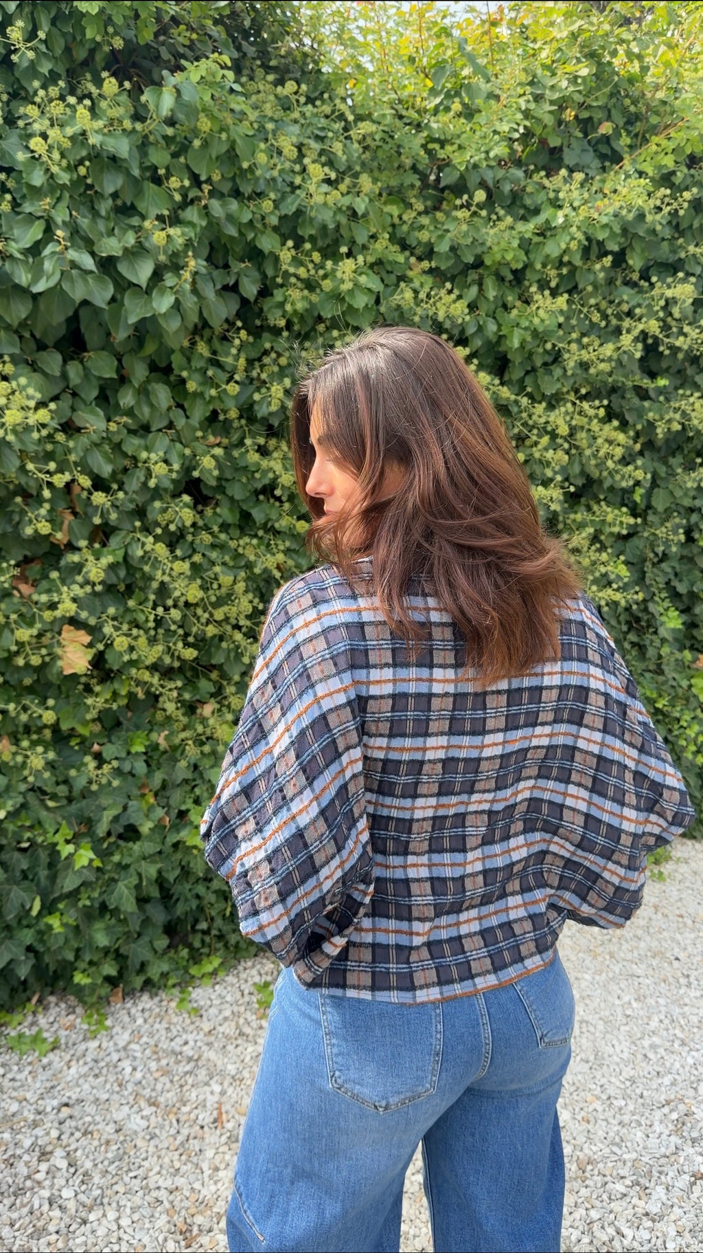 Camisa cuadros azul