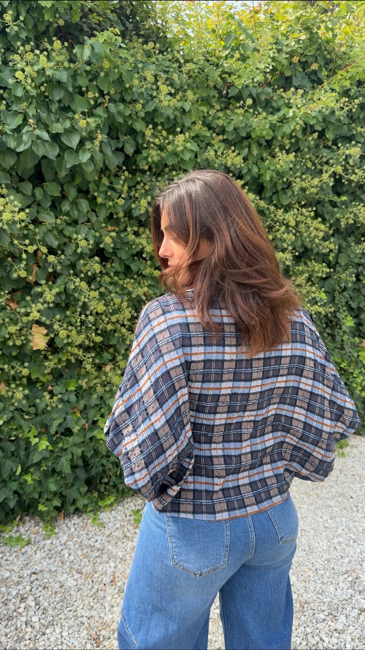 Camisa cuadros azul