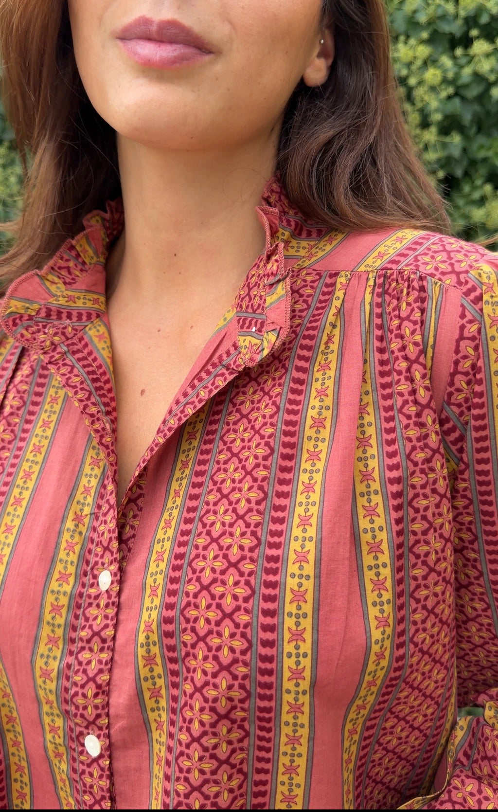 Camisa india granate