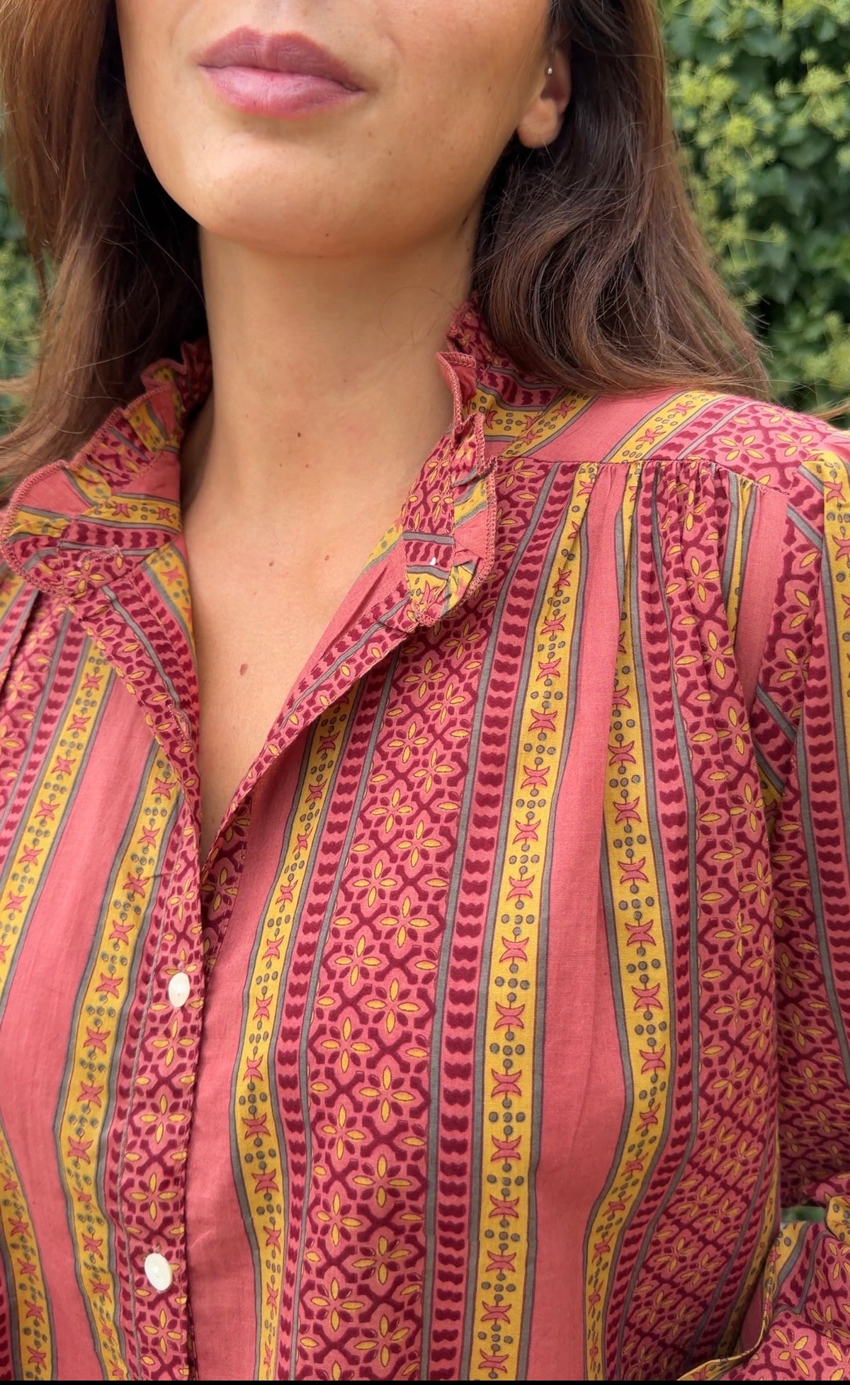 Camisa india granate