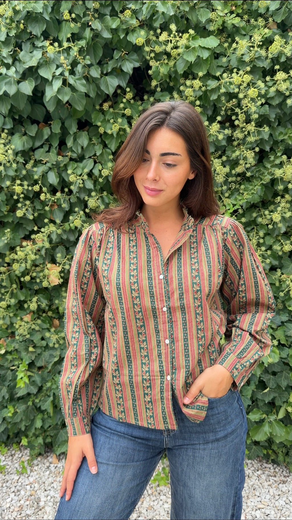 Camisa india verde