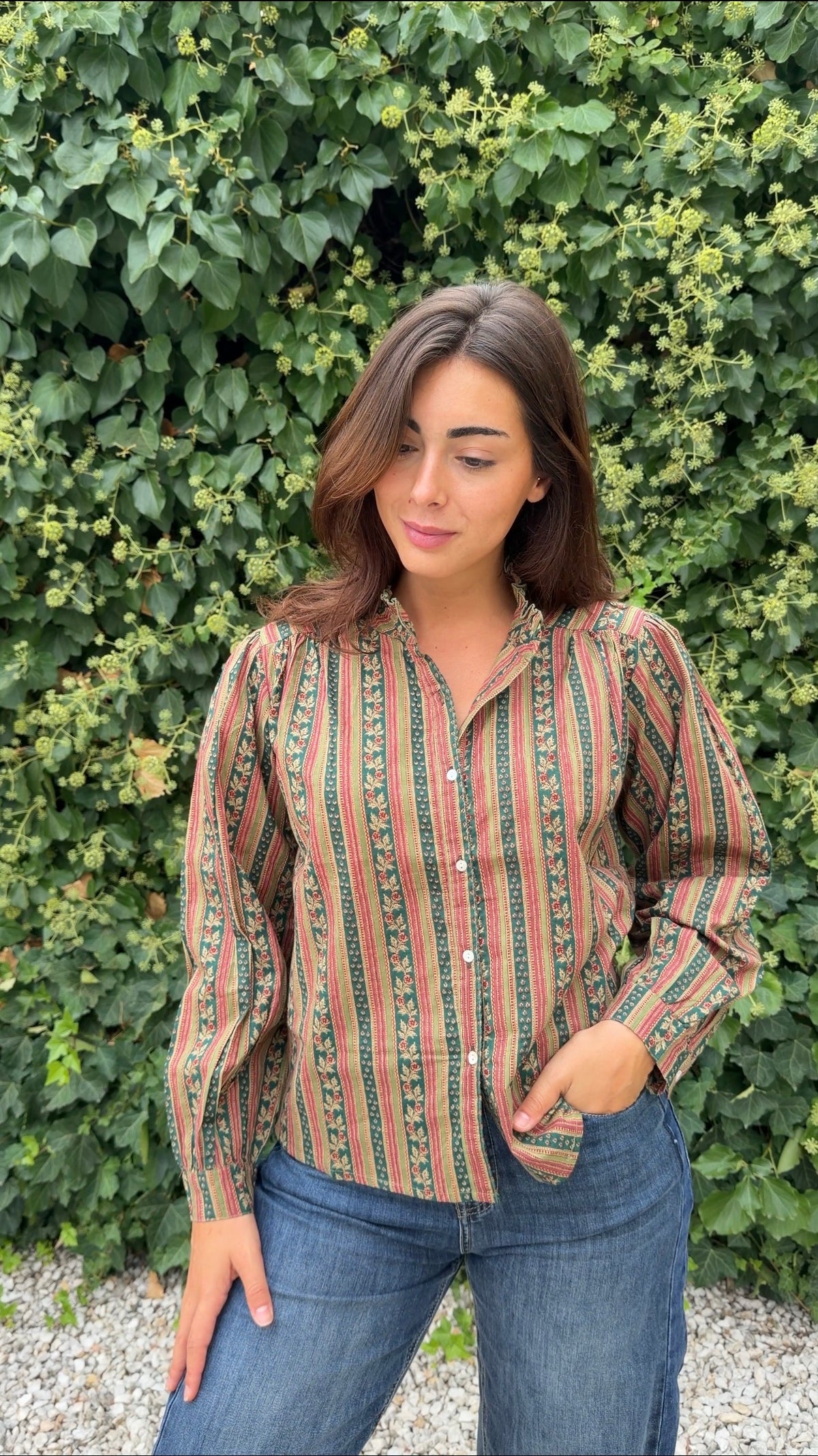 Camisa india verde