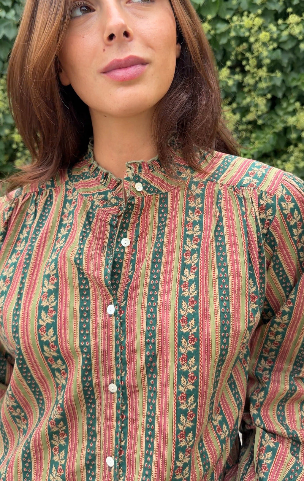 Camisa india verde