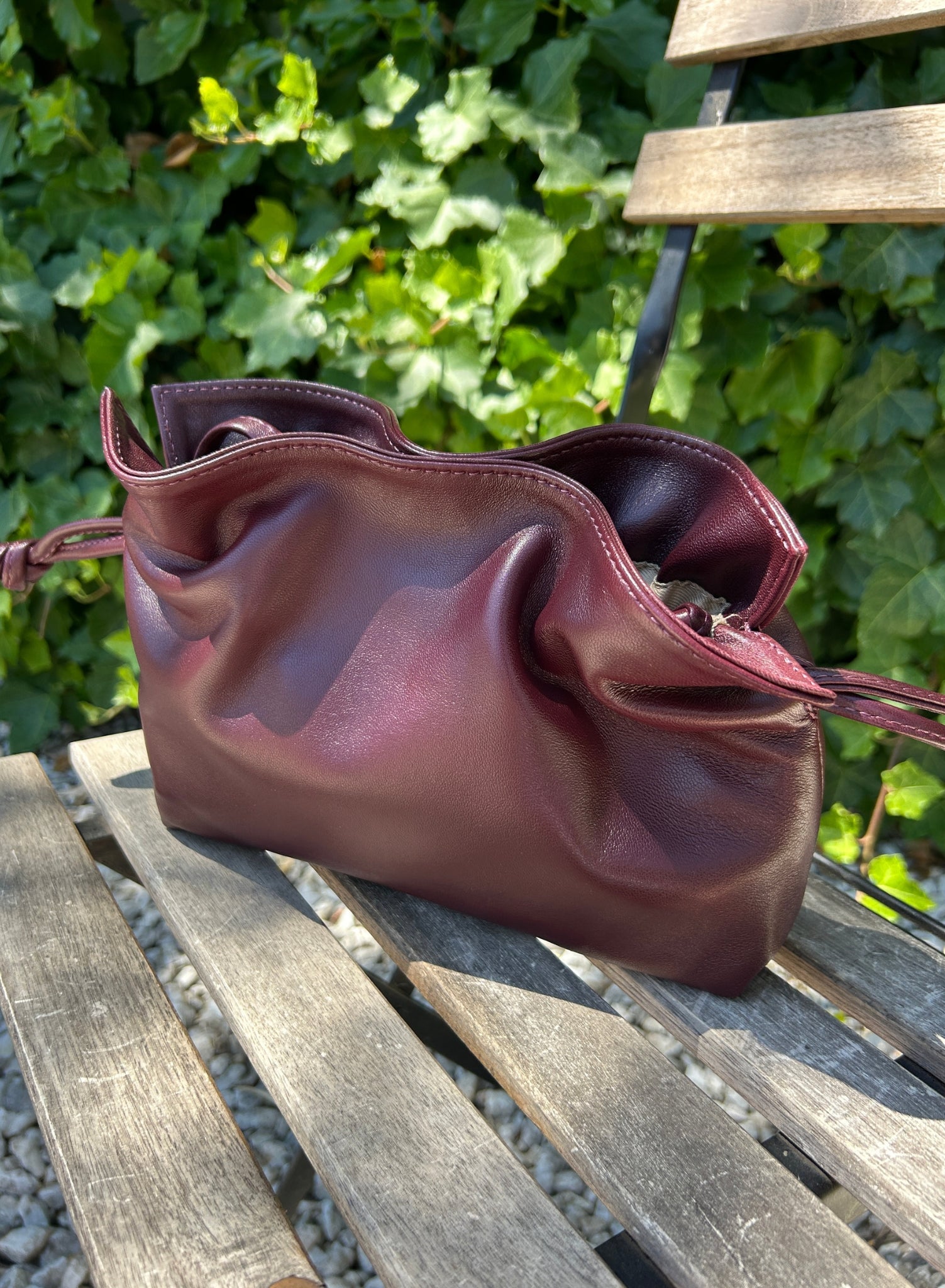 Bolso clutch piel