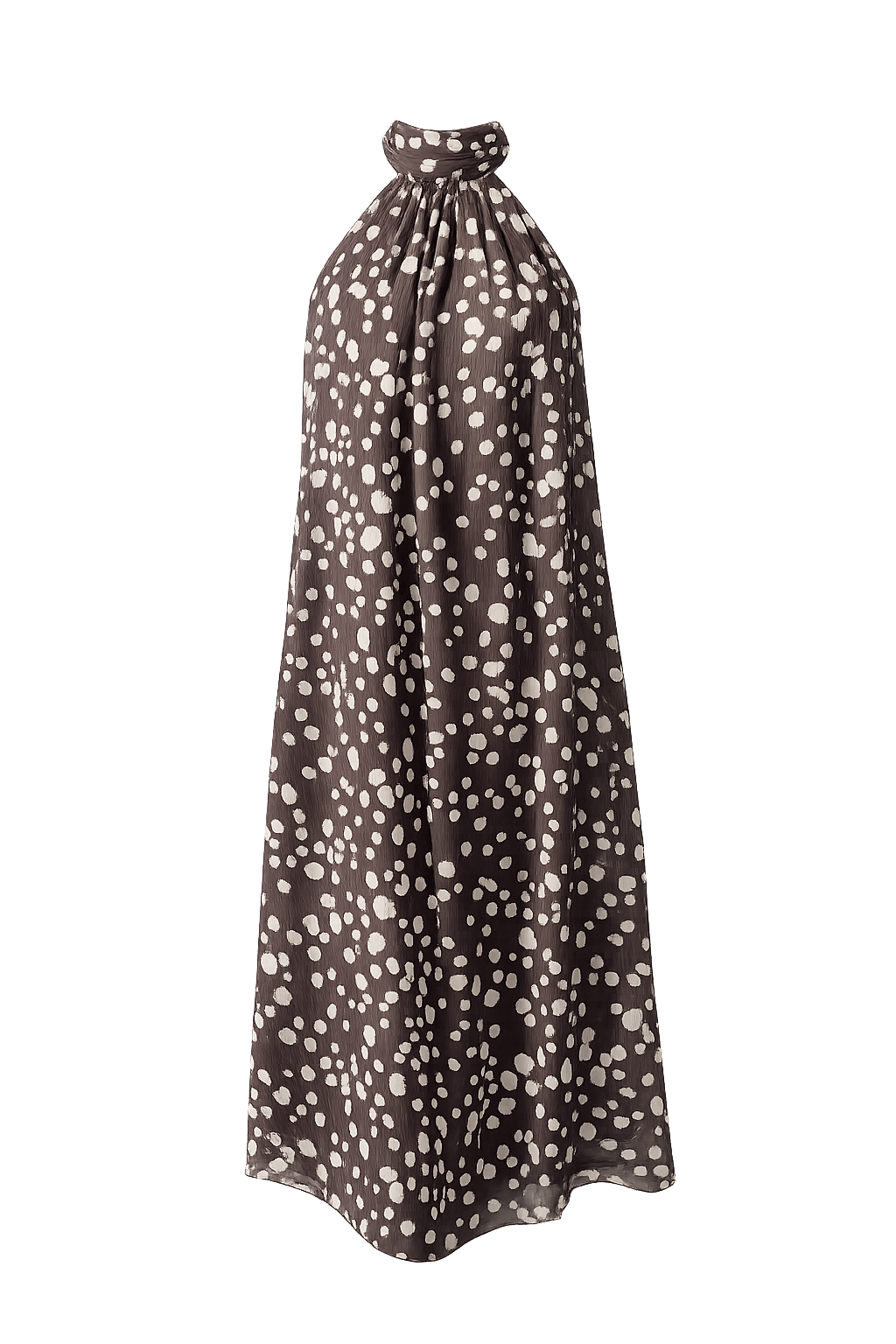 Vestido negro topitos