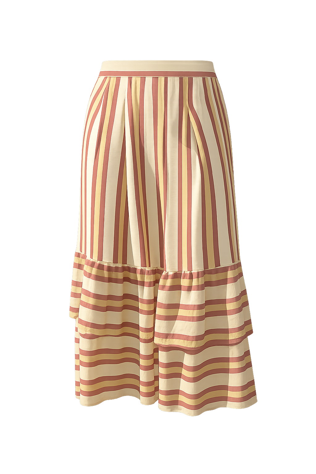 Falda rayas amarilla